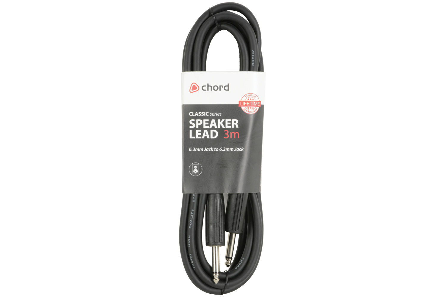 Chord Electronics SPJ-J300 audio cable 3 m 6.35mm Black