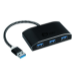 Siig JU-H40F12-S1 interface hub USB 3.2 Gen 1 (3.1 Gen 1) Type-A 5000 Mbit/s Black
