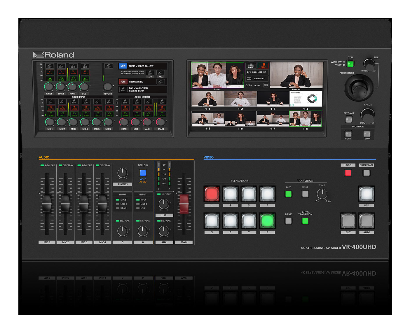 Roland VR-400UHD video mixer 4K Ultra HD