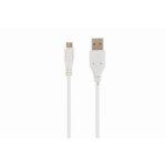 Gembird CCP-mUSB2-AMBM-W-10 USB-kabel USB 2.0 3 m Micro-USB B USB A Wit