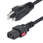 StarTech.com 15FT-LC10A-POWERCORD power cable Black NEMA 5-15P C13 coupler