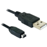 DeLOCK 2.0 mini 4-Pin Hirose 1,5m USB cable 1.5 m USB A USB B Black