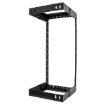 StarTech.com Rack Réseau Mural 24U à 2 Montants, Rack Serveur 19" à Cadre Ouvert avec Profondeur Ajustable, Rack de Données Mural pour IT/AV/Panneau de Patch/ Equipement IT - Écrous et Vis de Fixation Inclus