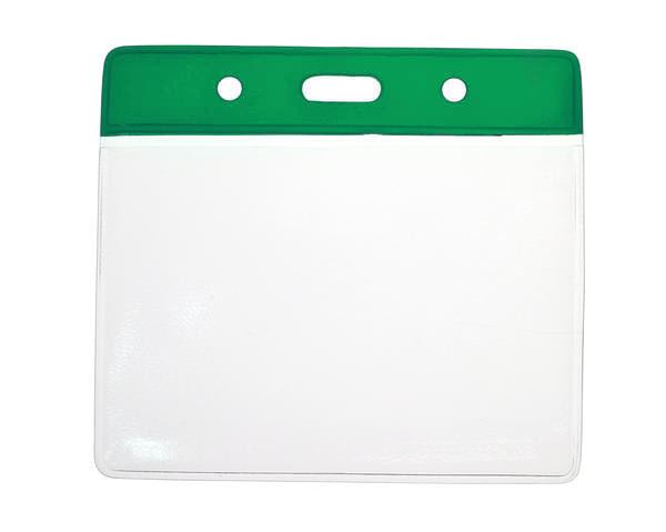 Image of Digital ID Vinyl Badge Green Top Card Holder 91 x 65 mm Landscape...