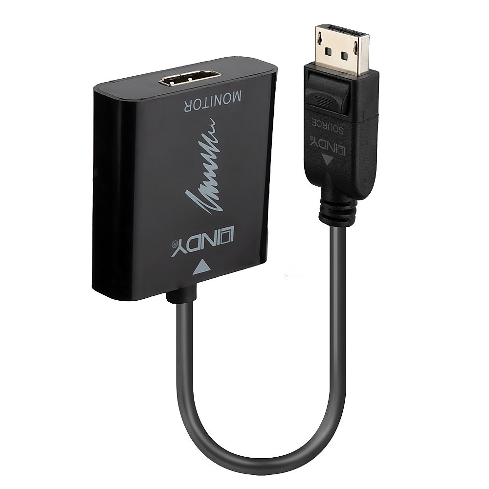 Image of Lindy DisplayPort 1.2 to HDMI 2.0 18G Active Converter