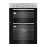 Indesit Electric Built In Double Oven - Silver