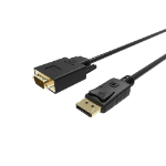 UNITEK Y-5118F video cable adapter 1.8 m VGA (D-Sub) DisplayPort Black
