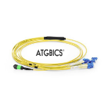 ATGBICS MTP Female-6 LC Duplex 12 Fibres OS2 9/125 Singlemode Breakout Cable, Type B, LSZH 2.0, 3m