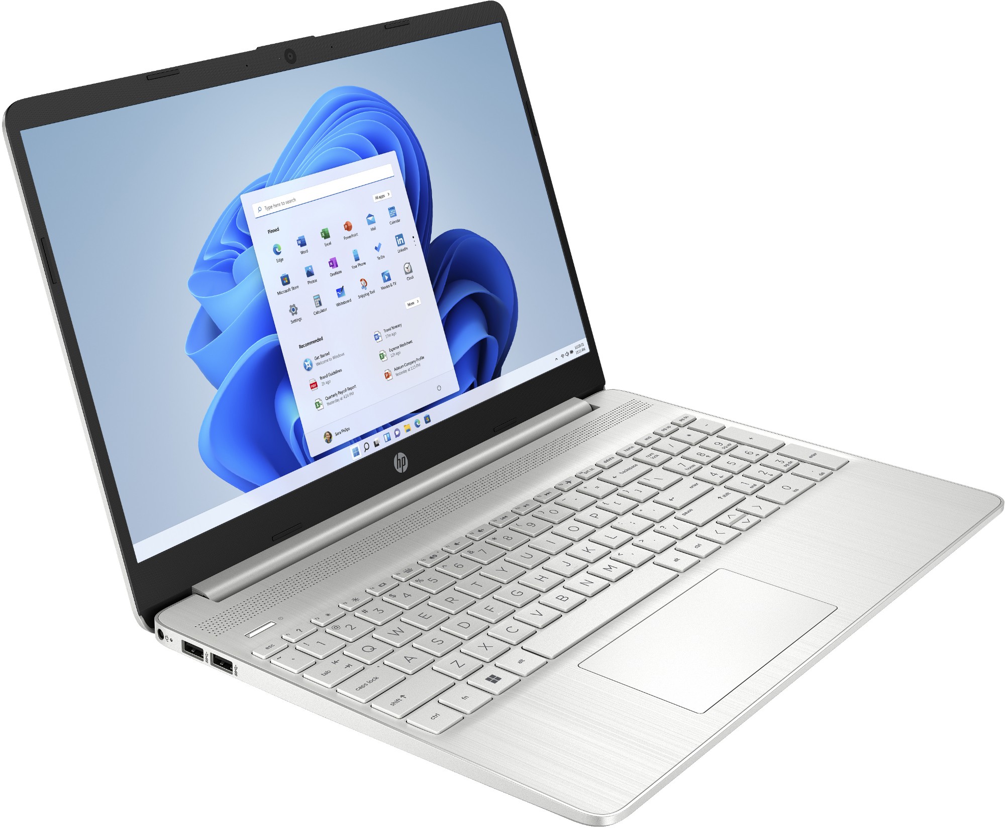 HP 15s-fq5020na Intel® Core i3 i3-1215U Laptop 39.6 cm (15.6") Full HD 4 GB DDR4-SDRAM 128 GB SSD Wi-Fi 5 (802.11ac) Windows 11 Home in S mode Silver