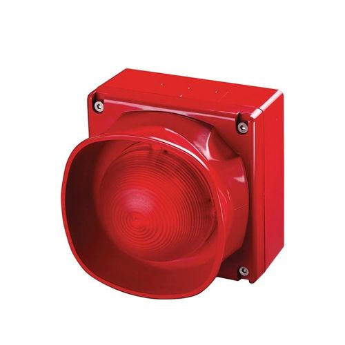 Weatherproof MultiTone  Open-Area Sounder VI Red  Isolated thumbnail