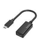 Hama 00200315 video cable adapter USB Type-C HDMI Black