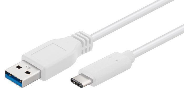 Microconnect White Usb3.1ca1w Usb Cable Usb 3.2 Gen 1 (3.1 Gen 1) 1 M Usb A