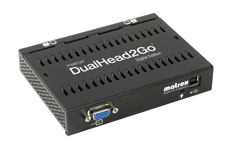 Image of Matrox DualHead2Go Digital Edition VGA 2x DVI-I