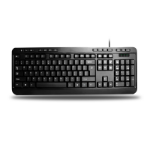 Adesso Multimedia Desktop keyboard Universal PS/2 English Black