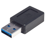 Manhattan 354714 cable gender changer USB-A USB-C Black