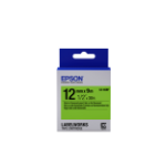 Epson Fluorescent Tape - LK-4GBF Fluor Blk/Green 12/9