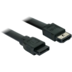 DeLOCK eSATA Cable - 0.7m SATA-kabel 0,7 m Zwart