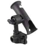 RAM Mounts Tube Jr. Rod Holder with Bulkhead/Flat Surface Base