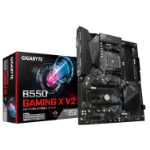 Gigabyte B550 Gaming X V2 Motherboard - Supports AMD Ryzen 5000 Series AM4 CPUs, 10+3 Phases Digital Twin Power Design, up to 4733MHz DDR4 (OC), 2xPCIe 3.0 M.2, GbE LAN, USB 3.2 Gen1