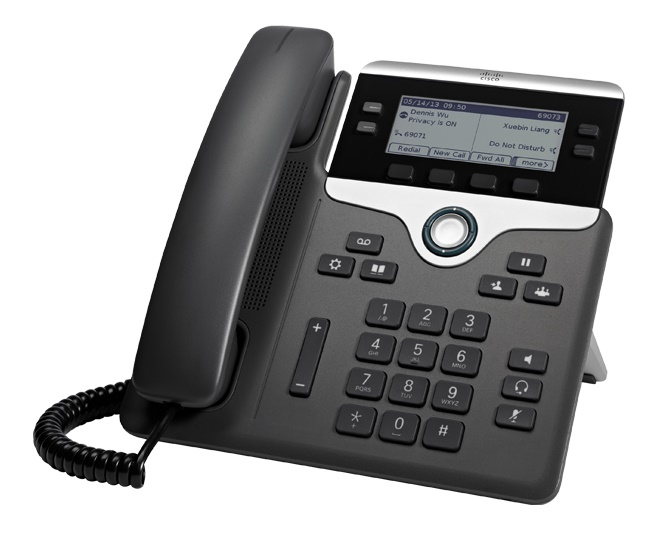 Image of Cisco 7841, Refurbished IP phone Black, Silver 4 lines LCD