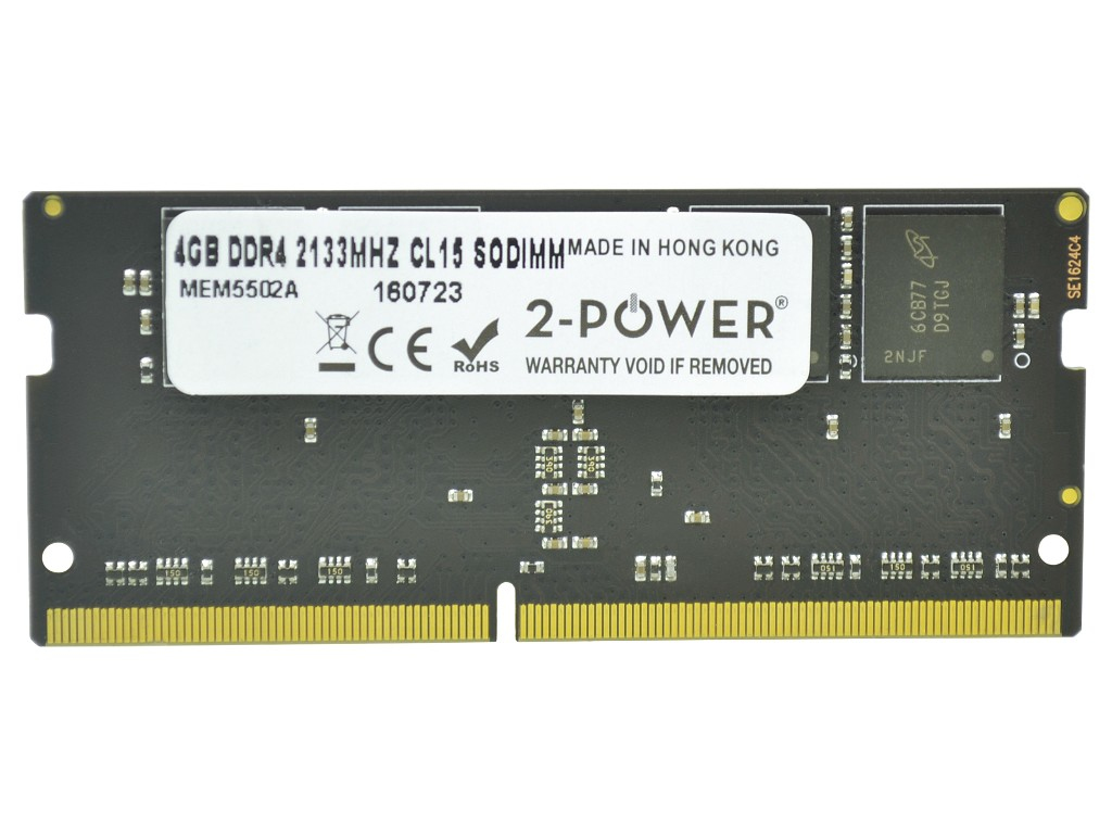 2-Power 4GB DDR4 2133MHz CL15 SODIMM Memory - replaces CT4G4SFS8213