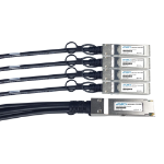 ATGBICS SF-254-3 secunet compatible Direct Attach Copper Breakout Cable 100GBase-CU QSFP28 to 4x25GBase-CU SFP28 (Passive Twinax 3m)