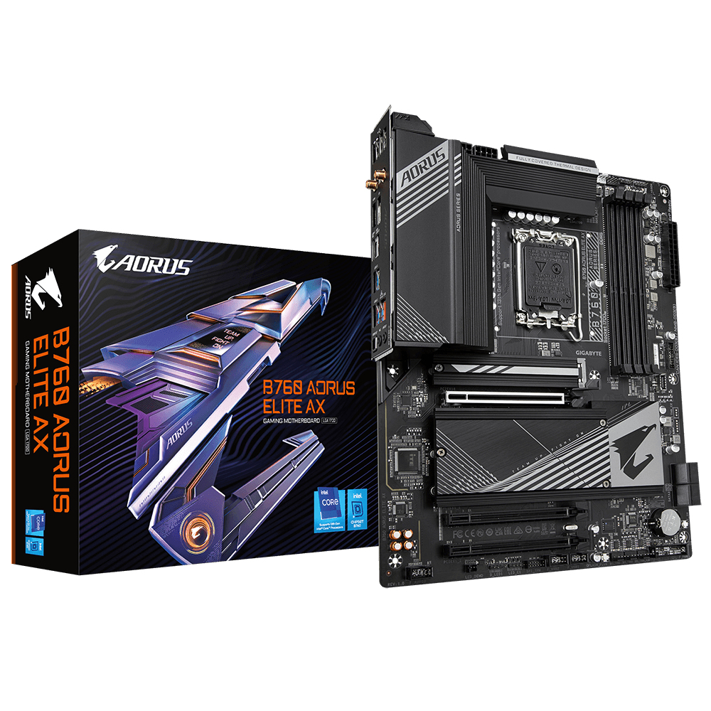 Image of Gigabyte B760 AORUS ELITE AX (rev. 1.0) Intel B760 LGA 1700 micro ATX
