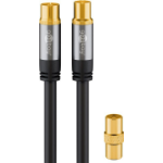 Wentronic 70346 coaxial cable 1 m Black