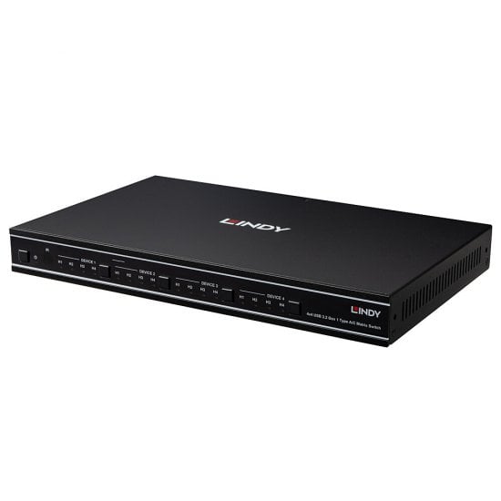 Lindy 4x4 USB 3.2 Gen 1 Type A/C Matrix Switch