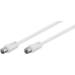 Microconnect COAX025W koaxialkablar Koaxial 2,5 m Vit