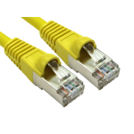 Cables Direct ART-100-HY networking cable Yellow 0.25 m Cat6a S/FTP (S-STP)