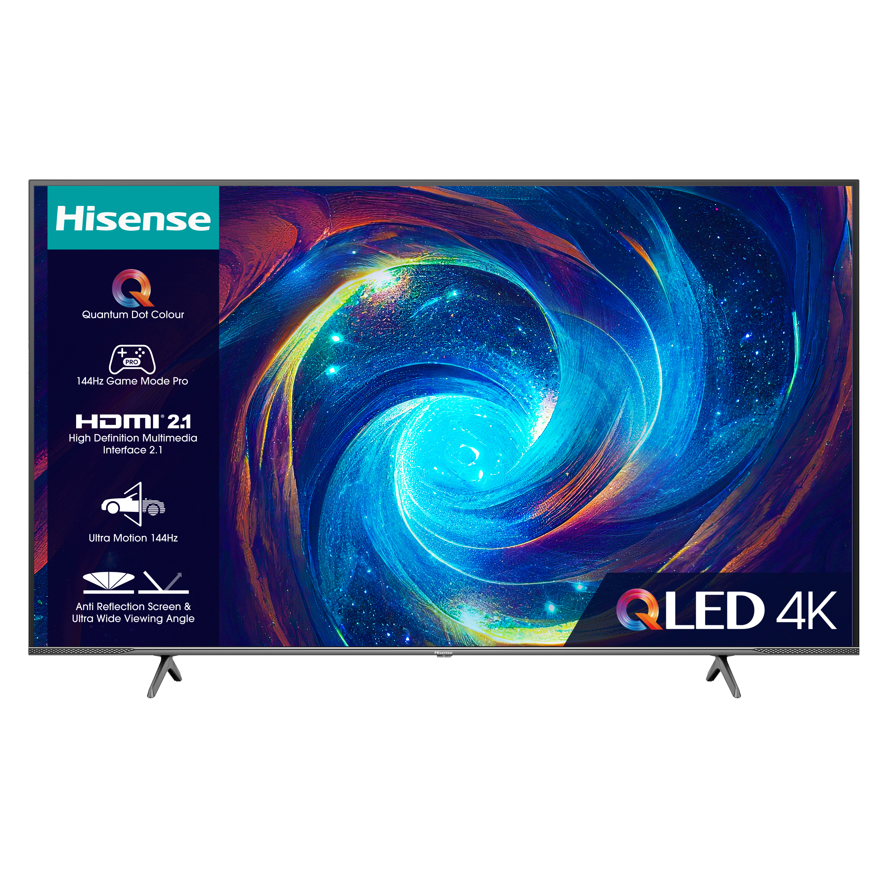 Image of Hisense 55E7KQTUK PRO TV 139.7 cm (55") 4K Ultra HD Smart TV Wi-Fi...