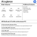 HP EliteBook 8 G1a 14 inch Notebook PC AMD Ryzen™ 5 PRO PRO 230 Laptop 14" WUXGA 16 GB DDR5-SDRAM 512 GB SSD Wi-Fi 7 (802.11be) Windows 11 Pro AI PC Silver