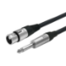 Vivolink PROAUDXLRFJACKS1 audio cable 1 m XLR 6.35mm Black