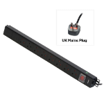 Lindy 8 Way UK Mains Sockets, Vertical PDU with UK Mains Plug