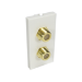 Cables Direct AV-MOD2FCONN socket-outlet 2 x TV White