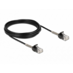 DeLOCK Cable RJ45 plug to RJ45 plug with bend protection Cat.6A 5 m black