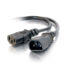C2G 5ft 250V 16 AWG Power Cord Extension (IEC320C13 -> IEC320C14) Black 59.1" (1.5 m) C14 coupler