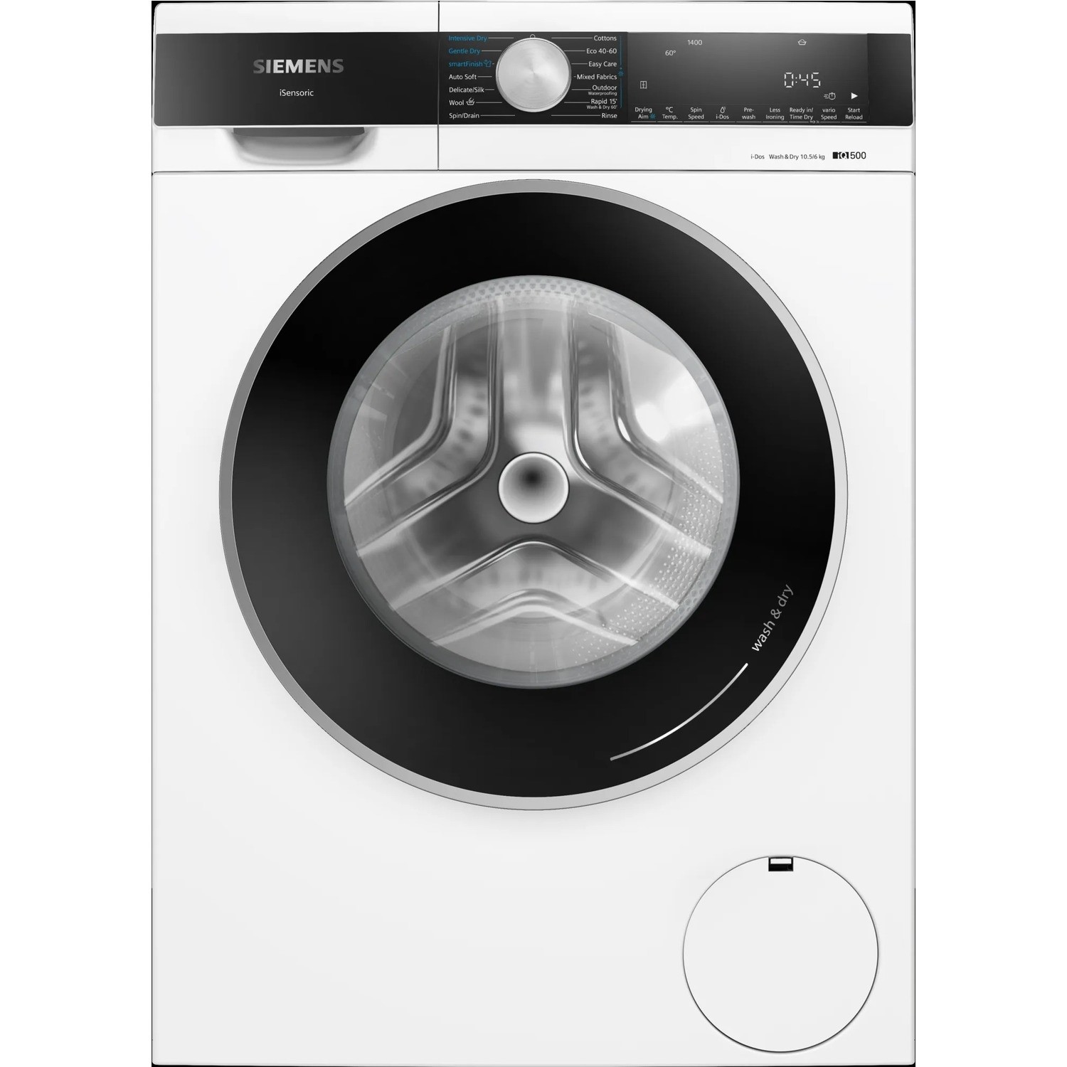 Photos - Other for Computer Siemens iQ500 iDos 10.5kg Wash 6kg Dry 1400rpm Washer Dryer - White WN54G1 