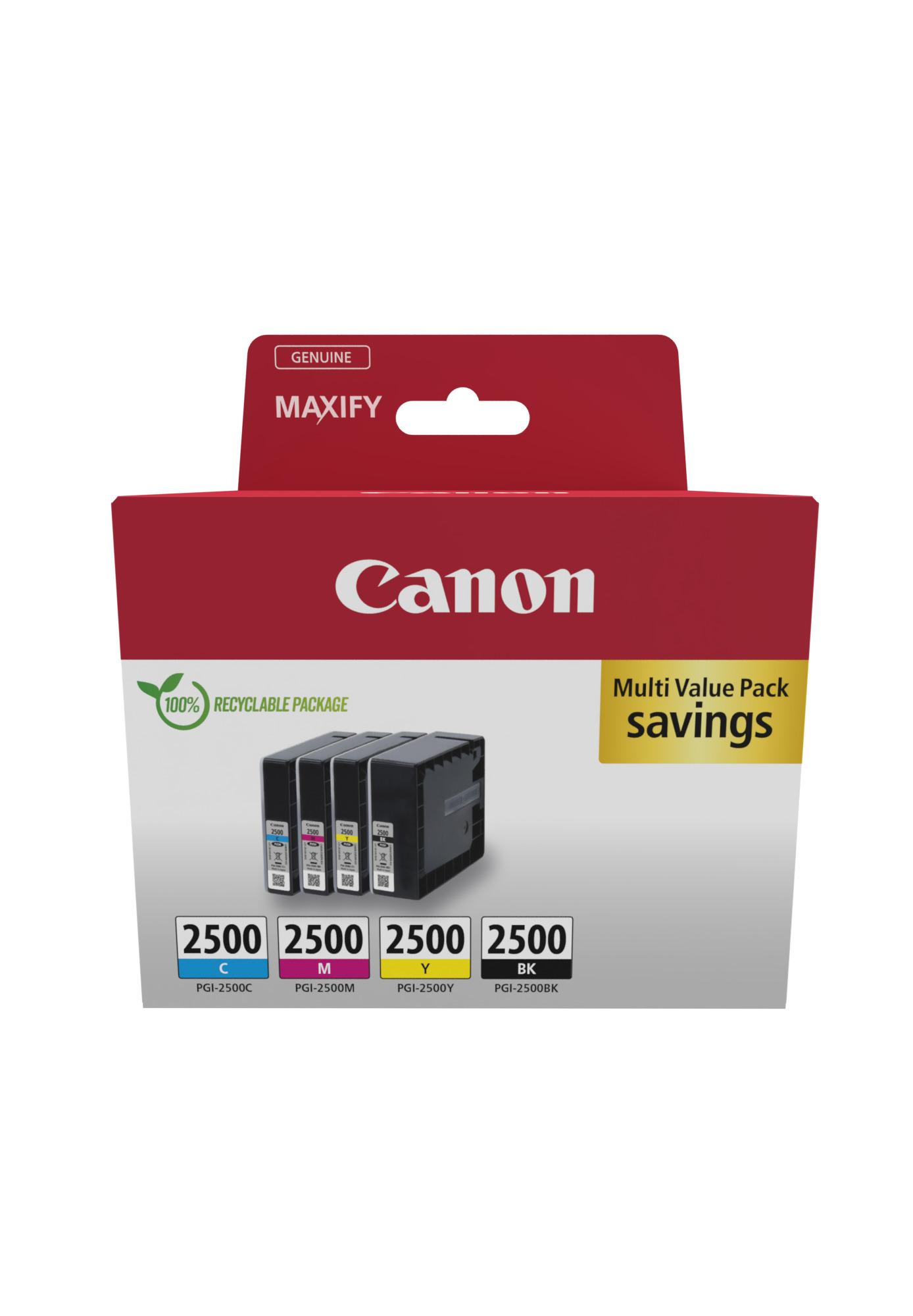 Image of Canon 9290B006/PGI-2500BKCMY Ink cartridge multi pack Bk,C,M,Y...