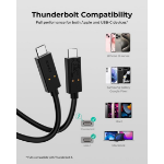 AUKEY CB-TCC241 240W 0.8m USB4 Gen 3 USB-C to C Cable