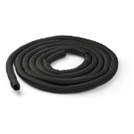 StarTech.com 15' (4.6m) Cable Management Sleeve - Flexible Coiled Cable Wrap - 1.0-1.5" dia. Expandable Sleeve - Polyester Cord Manager/Protector/Concealer - Black Trimmable Cable Organizer