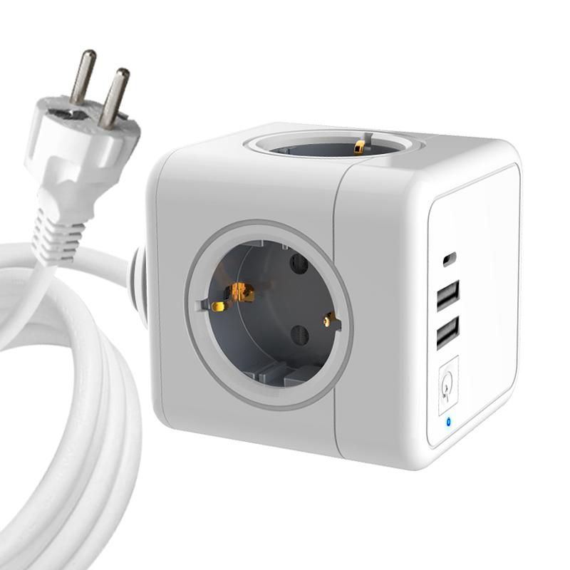 Image of ProXtend 4-way Schuko Power Cube 1.4M