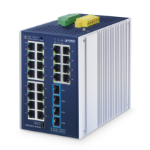 PLANET Industrial L2+ 24-Port Managed Switch IGS-4215-24T4X L2+ Gigabit Ethernet (10/100/1000) Aluminium, Blue