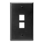 Leviton 41080-2EP wall plate/switch cover Black