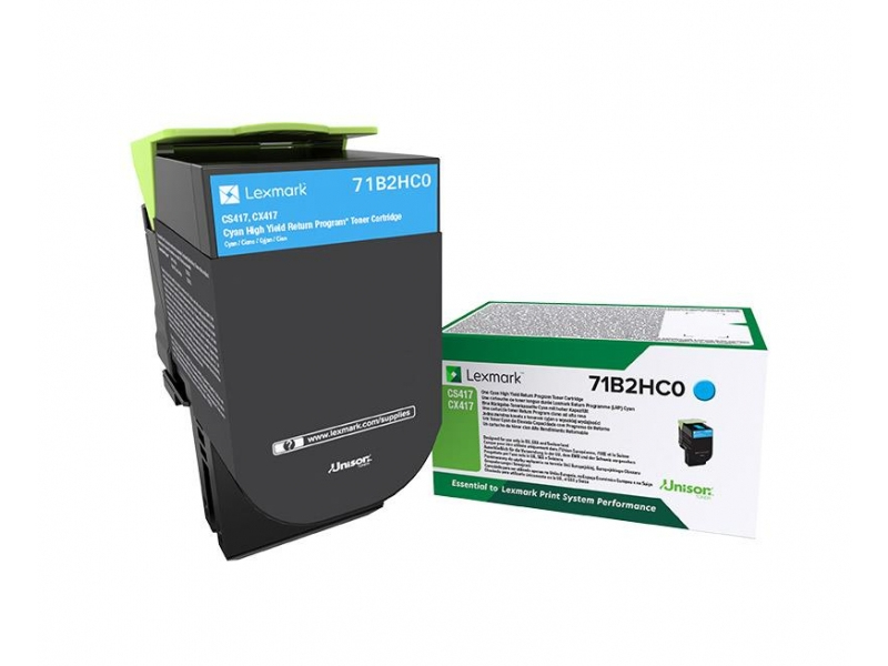 Image of Lexmark 71B2HC0 Toner-kit cyan return program, 3.5K pages ISO/IEC...