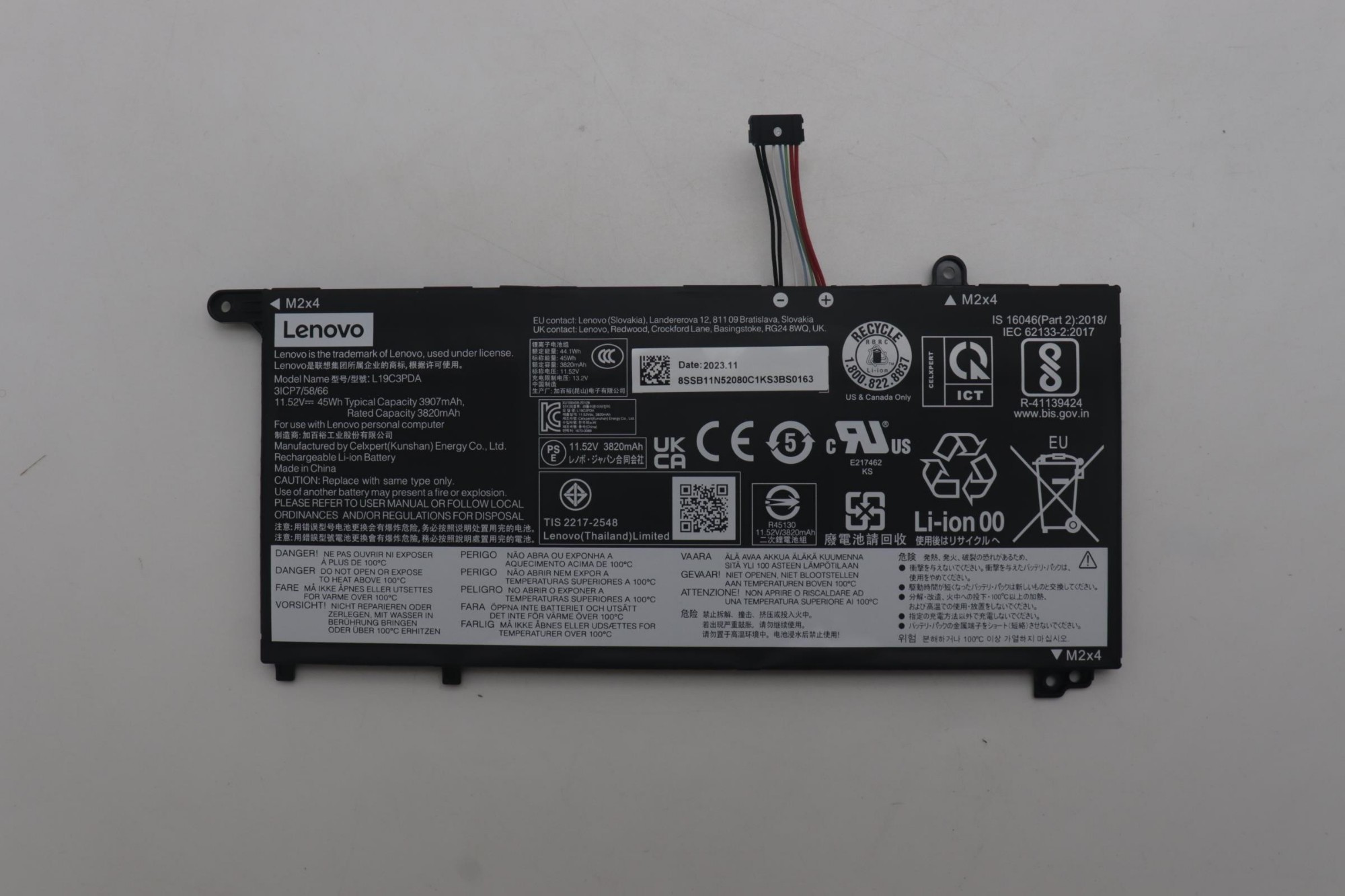 Lenovo 5B11n52076 Laptop Spare Part Battery