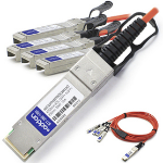 AddOn Networks 40GQSFP4SFPAOC1001AO InfiniBand/fibre optic cable 393.7" (10 m) QSFP+ 4x SFP+