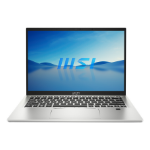 MSI Prestige 14H B12UCX608US Intel® Core™ i5 i5-12500H Laptop 14" Full HD+ 16 GB LPDDR5-SDRAM 512 GB SSD NVIDIA GeForce RTX 2050 Wi-Fi 6E (802.11ax) Windows 11 Home Silver