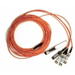 Supermicro CBL-Q4SFP+AOC-5M InfiniBand/fibre optic cable QSFP+ SFP+ Orange